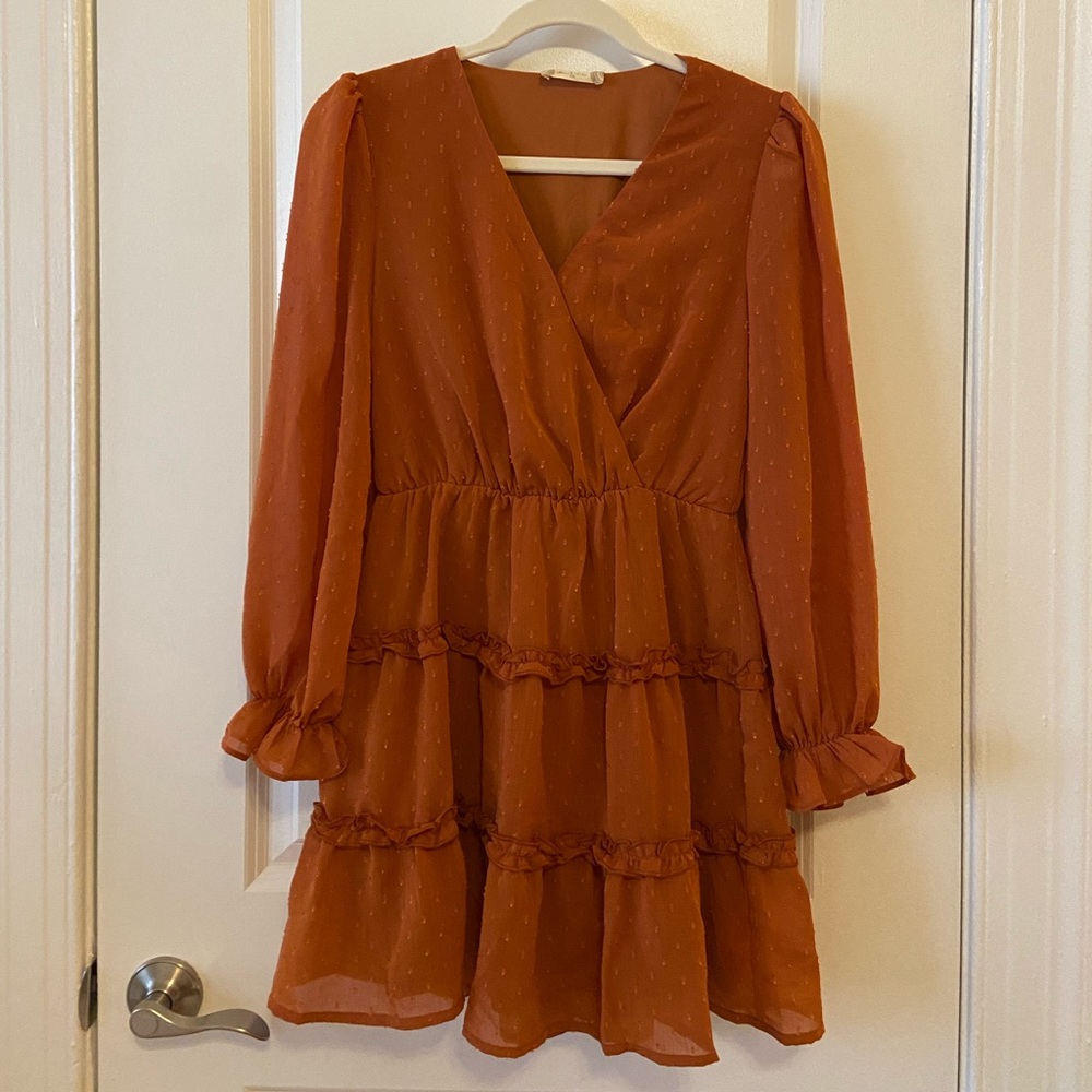 Altr’d State Brand New Rust Orange Dress